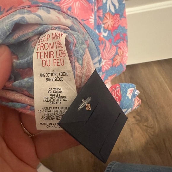 Hatley Wild Garden Sylvie Short Sleeve Blouse Size XS Extra Small Womens - Picture 11 of 11